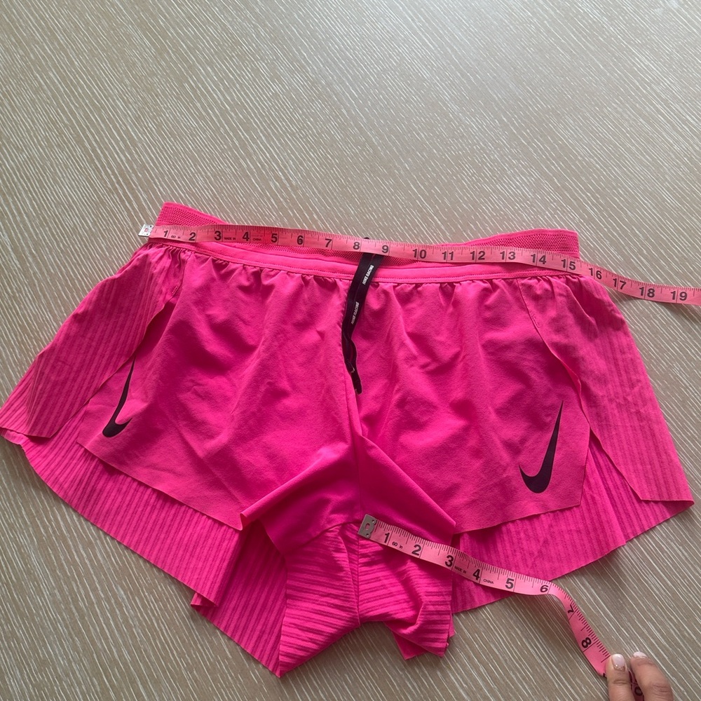 Nike AeroSwift Dri FIT ADV Brief-Lined Running Shorts Slim Fit Sz M Bright Pink - Picture 9 of 11
